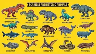 The 15 SCARIEST Prehistoric Animals That Ever Lived