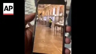 France broadcaster obtains video it says show the Louvre Museum robbery