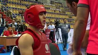 14th WWC - Men's Sanda 75kg Final - Yousef SABRIABIBEGLOO (IRI) vs Fi Long CAI (MAC)