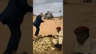 Gold Competition between Trump and Traore|Hilarious 😂|Angry Traore , sleepy Trump|Gold Mining|