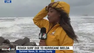 Hurricane Imelda brings rough surf, strong winds, high rip current risk to Northeast Florida beaches