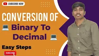 How to convert Binary to decimal conversion | Binary and decimal easy explaination