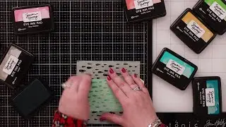 MUST TRY Layered Rain Art steps with Simon Hurley Dye Ink Pads - Inktoberfest Day 26