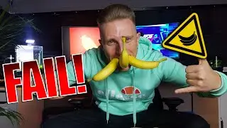 10 Bananen 🍌 mit Schale essen  | FAIL!!! | ShitBrain68