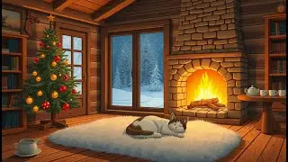 Cozy Indoor Fireplace 🔥 Calm Lofi Beats for Reading & Focus