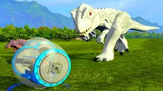 LEGO Jurassic World Indominus Rex Chase Scene