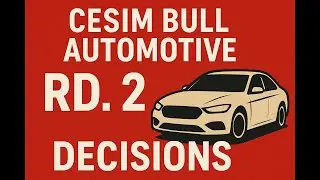Cesim Simulation Bull Automotive Rd.2: Решения + Руководство