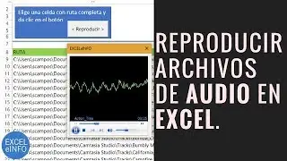 Reproducir archivos de audio en Excel y vba con control de Windows Media Player @EXCELeINFO