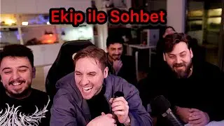 RRaenee, Elraenn, Cordiseps ve ekip ile birlikte ma&ccedil; &ouml;ncesinde sohbet