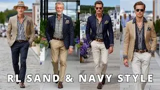 🌊 Ralph Lauren SS 2026 Coastal Elegance | Sand & Navy Polished Style for Mature Men