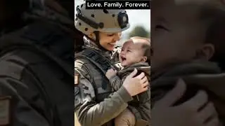 Heartwarming Soldier Mom Kisses Her Baby | Emotional Military Family Moment #shorts #MilitaryFamily