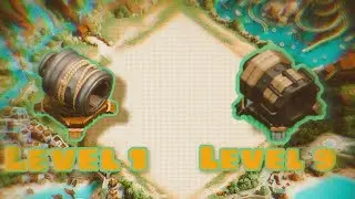 All Giant Cannon Levels | Giant Cannon Level 1 To 9 | Coc Mobile