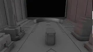 3d's Max After Effects spaceship interior scene