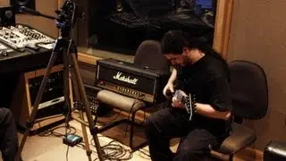 MERCY - Grava&ccedil;&atilde;o de Guitarra Base - Gustavo Bonf&aacute; - Rhythm Guitar Recording Session (First Day)