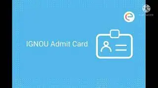 IGNOU Admit Card || Exam 2021 || Released Hall Ticket || August Exam .