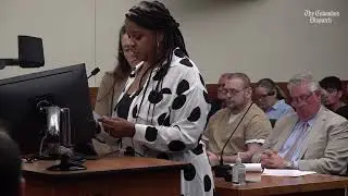 Andre Hill's sister, Shawna Barnett, speaks at Adam Coy sentencing