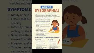 What is Dysgraphia? #dysgraphia #lifeskills #schoolsupport #inclusionmatters