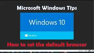 How to set the default browser on Windows 10