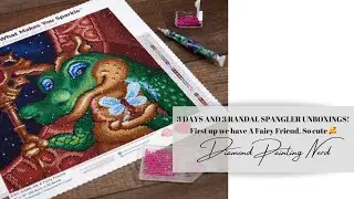 UNBOXING DIAMOND ART CLUB A FAIRY FRIEND | RANDAL SPANGLER | DIAMOND PAINTING NERD