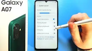 Samsung Galaxy A07: How to Enable/Disable Charging Sounds