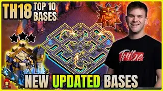 NEW UPDATED TOP 10 TOWNHALL 18 BASE ! BEST TH18 LEGEND BASES WITH LINK ! ANTI 2 STAR TH18 WAR BASE