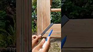 Trick to make a 45 degree angle connecting button. #WoodworkingSkills #MakerSpirit #CraftsmanStyle
