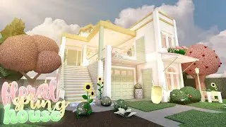 Floral Spring Roleplay House | 205k | Roblox | Bloxburg speedbuild | mxsqru🐸
