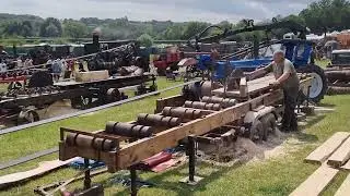 Fordson Major Tractor powering the sawmill