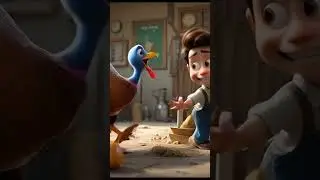 Crazy duck escapes the farm #cartoon #funnyshorts #animation #duckstories #duck