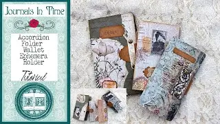 Accordion Folder MULTI-POCKET Wallet Ephemera Holder with REVOLUTIONARY NEW Gusset Style!