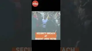 Security breach at Bharat Jodo Yatra, as a man tries to hug Rahul Gandhi in Hoshiarpur, Punjab