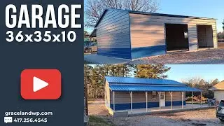 🔎36x35x10 Custom Garage w/ Lean ⏰Order YOURS NOW! ✅Time: 2-4 Weeks* 💬MESSAGE ME NOW!💬
