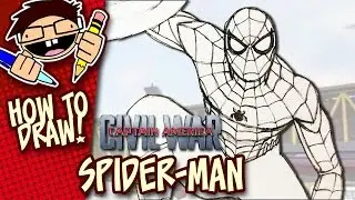 How to Draw SPIDER-MAN (CAPTAIN AMERICA: CIVIL WAR) Step-by-Step Drawing Tutorial