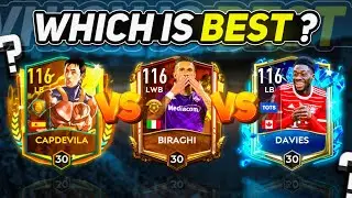 BEST H2H LB | CAPDEVILA VS BIRAGHI VS DAVIES | GAMEPLAY REVIEW & COMPARISON IN FIFA MOBILE 23