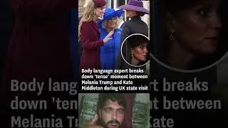 Tense moment between Melanie Trump and Kate Middleton during UK visit #melanie