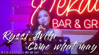 Come what may - Ryssi avila acoustic version @ Dekada Bar and Grill timog