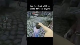 How to deal with an NPC in Skyrim VR 😂 Funny Gameplay Clip Moment 🔥 #Skyrim #Skyrimvr #FunnyGaming