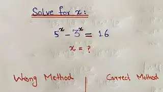 Tricky maths Question! Maths Olympiad | Solve Exponential Equation
