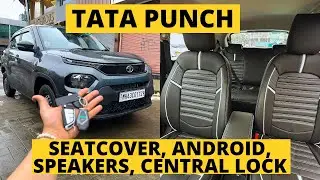 Tata Punch top 5 accessories : Seatcovers, Android, Central lock,  etc🔥700 Subs special🔥Must watch