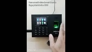 Tutorial singkat tarik data absensi mesin fingerprint Solution X105