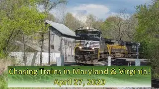 An Action Packed day of Trains in Virginia & Maryland! April 27, 2020