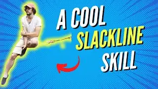 Beginner Skill On Slackline (Butt Bounce Tutorial)