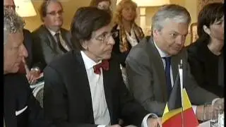 Xi Jinping meets Prime Minister Elio Di Rupo in Brussels