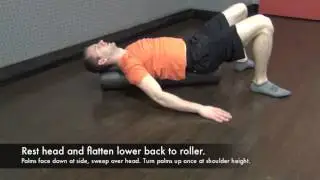 Foam Roll Arm Sweeps