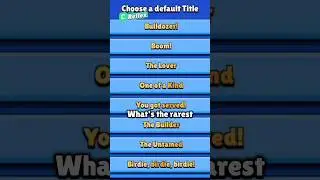 Najrzadszy tytuł mistrzowski w Brawl Stars