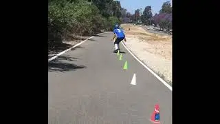 Getting better at tight slalom - video by 360 King Richy Carrasco!!