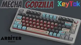 MY KEYBOARD IS NOW A KAIJU 🤖 Review Keytok Mecha Godzilla ⌨️ Premium Keycaps