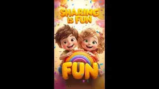 Sharing Is Fun! 🤝 Cute Kids Friendship Song | 3D Cartoon Shorts