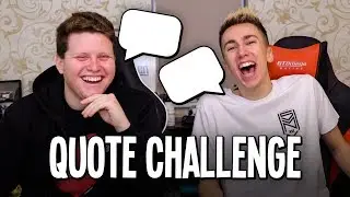 THE SIDEMEN QUOTE CHALLENGE!