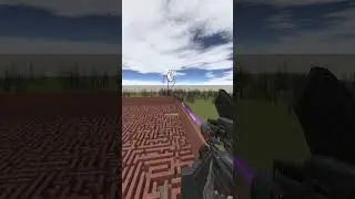 Destroying Stickmin in Big Maze Nextbot Gmod
